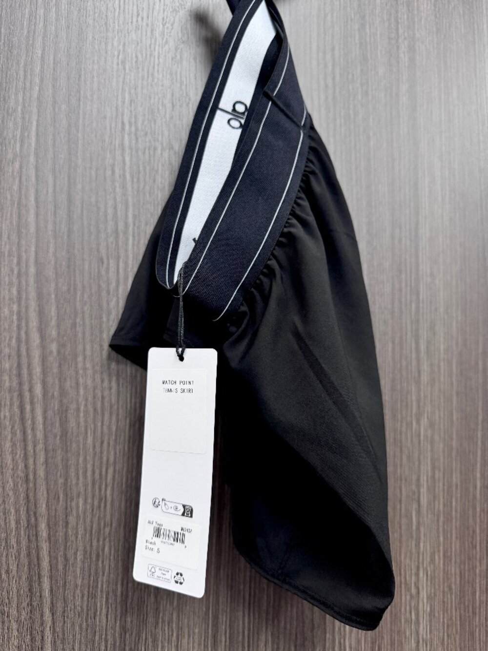 ✨Alo Yoga Match Point Tennis Skirt Black NWT😘Commute/Vacation short Skirt - Picture 5 of 8